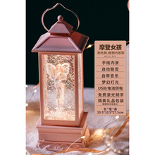 迪士尼商场同款 情人节音乐盒水晶球女生生日礼物儿童女孩跳舞芭蕾八音盒旋转木马 白色 摩登女孩