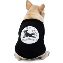 宠物狗狗衣服春秋款沙皮狗斗牛法斗京巴雪纳犬小型犬衣服胖狗狗小开衫 黑色-圆图  S码-胸围36CM(建议0~5斤)