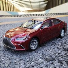 原厂 1:18 2019款 新款雷克萨斯 LEXUS ES300H 合金轿车汽车模型车模 收藏送礼 酒红云母色