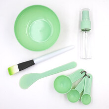 DIY面膜工具5件套面膜碗+面膜刷子+面膜棒+计量勺+喷雾瓶喷瓶全套装搅拌碗调膜碗美容碗敷女化妆工具