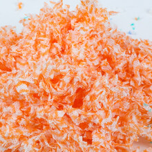 仓鼠垫料低尘彩棉兔垫料龙猫松鼠荷兰猪保暖纸棉除臭吸尿代替木屑 100克橙色