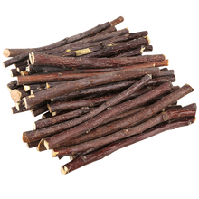 再再 仓鼠兔子龙猫天竺鼠荷兰猪粮食矿物质加钙小动物宠物磨牙棒石木屑 [磨牙棒]苹果树枝150g