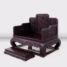 赞善家具祥龙宝座沙发椅实木中式仿古雕花座椅皇宫椅