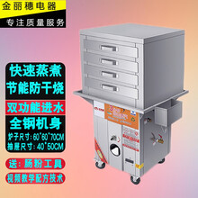 云浮石磨广东肠粉机商用抽屉式燃气地摊摆摊多功能拉肠粉节能蒸炉 套餐六/4层5抽/（40*50）全钢（一抽一份）