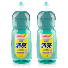 花王（KAO）清亮洗洁精 万洁灵天然粟米糖份配方 家用餐具净去除顽固油腻中性无磷易冲洗 1000ml*2支
