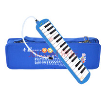 奇美 37键口风琴学生小天才口风琴儿童 送资料黑色成人袋子32键吹管入门课堂教学 绿色37键小精灵+树脂盒