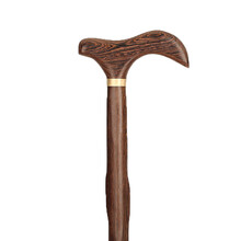 雅轩斋 红木老人拐杖防滑老年人拄手棍鸡翅木拐扙实木质手杖木头拐棍捌杖 A款鸡翅木 身高160-165