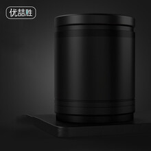 优喆胜智能汽车载烟灰缸男车内带盖灯多功能个性创意烟缸防飞灰汽车用品武士黑