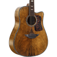 DO加振电箱吉他面单板民谣吉他初学者学生41男40女入门练习指弹唱表演电木两用共震吉它加震无线乐器 41寸复古色亮光 41