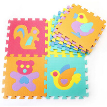 明德 厂家直发 字母拼图泡沫地垫宝宝爬行垫爬爬垫拼接地板垫子卧室防滑垫30*1.0cm 动物 18片+边条 30*30*1.0cm / 26片装