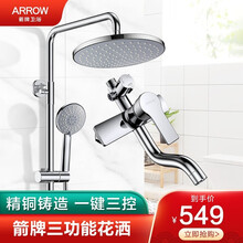 箭牌卫浴（ARROW）淋浴花洒套装 全铜龙头沐浴花洒喷头莲蓬头手持花洒 旗舰款花洒套装AE3376S