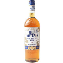 牙买加进口OLD CAPTAIN 加勒海俱乐部老船长金朗姆酒 700mL 1瓶