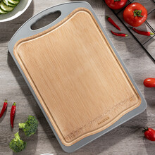 美厨（maxcook）砧板菜板案板 加厚整竹谷纤维复合双面砧板 抗菌防霉切菜板水果板 39*27*1.85cm MCWA968