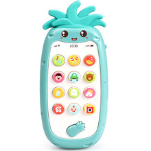 爱婴乐 婴儿玩具手机宝宝0-1岁半婴幼儿童男孩女孩益智电话六个月周岁礼物 菠萝音乐手机（绿色）