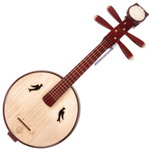 星海（XINGHAI INSTRUMENT） 小阮硬木骨花贴雕小阮阮族乐器8501 8501小鸟孔