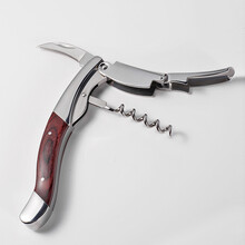 诺生集品 意大利进口Legnoart红酒开瓶器手动木柄酒刀家用便携海马刀起瓶器 彩木柄