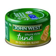JOHN WEST 西部约翰 三文鱼罐头 金枪鱼罐头即食健身95g三明治沙拉饭团材料 烟熏 金枪鱼 橄榄油浸金枪鱼95g