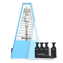 富兰德（Friend）机械节拍器钢琴吉他小提琴古筝打拍器电子节奏准确乐器通用 新款 塔式蓝色款+ 好礼+指力器