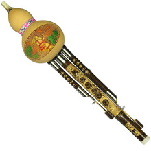 正音堂 葫芦丝双调葫芦丝乐器云南专业演奏级葫芦丝 浮雕三音款大G调