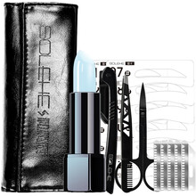 和风雨男士润唇膏 保湿补水滋润防干裂变色口油护唇膏嘴唇油 浅红+黑色修眉套装