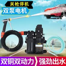 车载洗车水枪高压洗车机双泵12v便携电动洗车器家用洗车泵刷车工具 经典款双泵-标配长水枪+毛刷