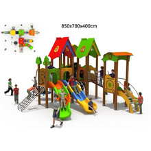 儿童滑梯不锈钢滑梯PE板滑滑梯高端滑梯幼儿园滑梯小区高档住宅木滑滑梯 05款部分定金【整套95800】