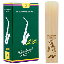 弯德林（Vandoren） 法国进口 降E 中音萨克斯哨片 JAVA 绿盒 弯得林 哨片 流行 爵士 2.0号一片