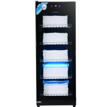 圣莫斯美容院毛巾消毒柜理发店工具塑料玩具酒店浴巾床单鞋子衣服内衣文件手机紫外线小型迷你商用大型消毒机 【触摸款】368升紫外线+臭氧+低温