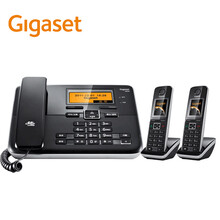 集怡嘉(Gigaset)原西门子 无绳电话机 无线座机 子母机 全中文 子机彩屏 远距离通话 C810一拖二(钢琴黑)