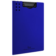 飞兹(fizz)高质感A4竖式加厚文件夹板/彩色资料夹/办公用品 深蓝A6381