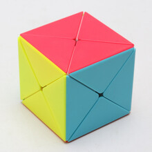 扭曲魔方 异形魔方金字塔鬼魔镜面风火轮移棱SQ1五魔方扭曲粽子斜转玩具 奇艺  X魔方
