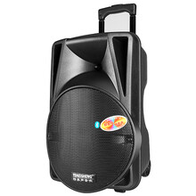 特美声广场舞音响12寸户外移动拉杆充电大功率便携式蓝牙播放器家用带无线话筒12寸K歌消原音手提室外 标配版（带蓝牙不支持无线麦）