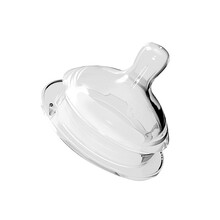 gb好孩子 婴儿奶嘴 超宽口径婴儿奶嘴 仿母乳质感奶嘴 两只装(中流量) 配方圆系列奶瓶