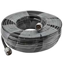 手机信号放大器增强器配件室外接收信号天线壁挂八木栅格对数天线吸顶天线接头直通头全向天线馈线 50米线 默认N接头