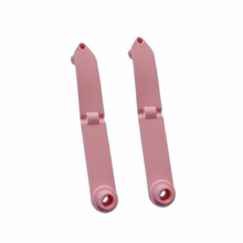 一体羊耳标牌进口尼龙料羊用耳标牌连体式羊耳标记号牌 粉红色无字一体羊耳标牌（100套）