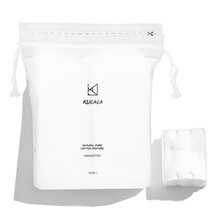 KUCACA柔软亲肤化妆棉片双面脸部卸妆化妆工具棉天然纯棉100枚 一包装