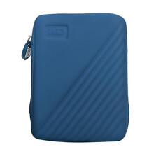 西部数据（WD） 2.5英寸移动硬盘保护包  便携式多功能硬盘收纳包  抗震/防摔/防滑保护套 WD硬壳包-深蓝色 保护包