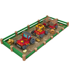 早教中心S形平衡木室内滑梯儿童感统训练器材幼儿园大型软体玩具组合系列 汽车牧场