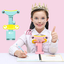 猫太子 防近视坐姿矫正儿童写字架小学生纠正姿势矫正支架提醒器防驼背预防小孩视力保护 樱柠粉【夹桌款】