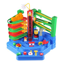 汽车大冒险闯关轨道车停车场创意火车益智儿童玩具套装生日礼物 豪华版救援大冒险