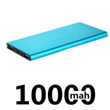 PNZ超薄快充移动电源10000毫安时充电宝大容量便携适用苹果安卓华为小米vivo等手机通用礼品定制 天空蓝