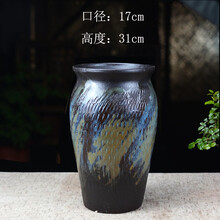 南庐 超特大号高直筒粗陶瓷花盆大法师老桩多肉悬崖庭院阳台超高透气吸水创意复古 款式十四