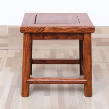 匠人塘红木家具非洲花梨（学名：刺猬紫檀）木方凳中式实木四方凳换鞋凳实木化妆椅凳 长27*宽27*高27cm