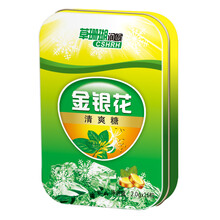 草珊瑚助爽润喉糖润喉片喉 清凉爽口薄荷糖清口糖果 胖大海罗汉果蜜炼枇杷草珊瑚西瓜爽金银花6种可选 金银花润喉糖1盒