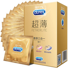 杜蕾斯（Durex）避孕套男用超薄安全套尊享三合一Air空气快感18只装安全套成人计生用品情趣用品 超薄尊享三合一18只装