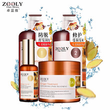 卓蓝雅(ZOOLY)生姜防脱发育发洗发水控油无硅油洗发露姜汁洗头膏老姜王固发增发密发男女士通用 强根健发生姜洗护套装+生姜发膜+头皮营养剂