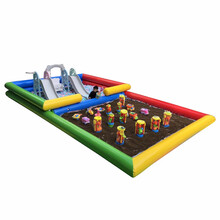 充气沙池广场游乐场摆摊玩沙子钓鱼游戏池组合套装沙池 18平池+15套玩具+200斤沙+2000海洋球