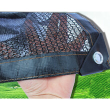 遮阳网3针黑色隔热防晒网园艺花卉阳台庭院绿植遮阴网太阳网 黑色三针(3米*6米)