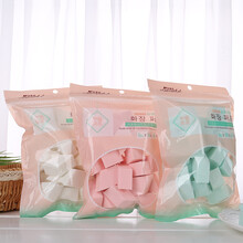 美妆蛋干湿两用不吃粉小块菱形气垫粉扑化妆棉超软一次性rt化妆蛋彩妆蛋海绵块蛋散粉 25粒菱形-颜色随机