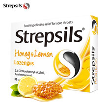 使立消Strepsils 润喉糖蜂蜜柠檬味36粒